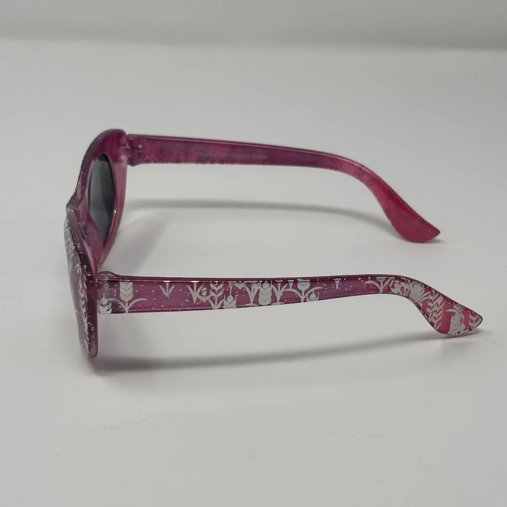 Disney Frozen Sunglasses Girls Pink Glitter Anna Elsa Snowflake Y2K‎ Kidcore